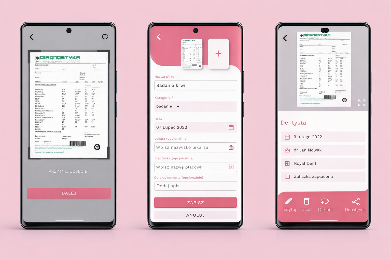 MediFiles, App Screen 02 · Document Upload