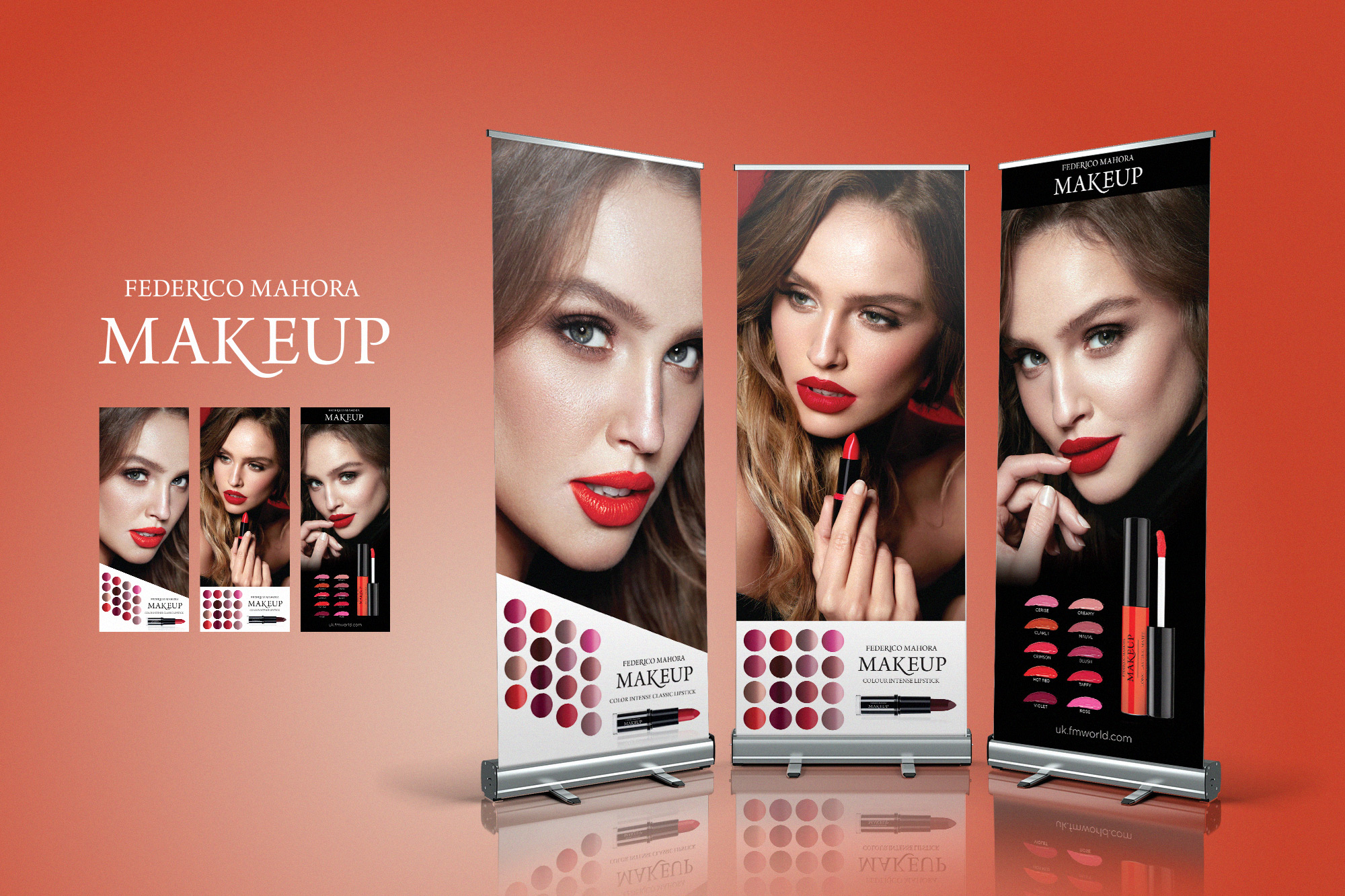 Roll-up banner design 1 — Federico Mahora Makeup