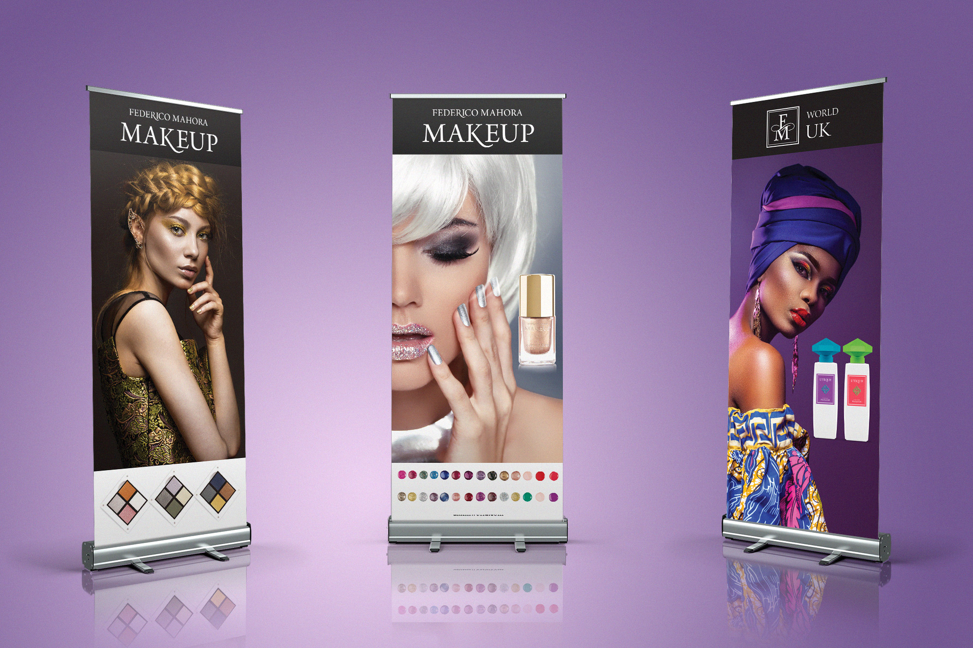 Roll-up banner design 2 — Federico Mahora Makeup