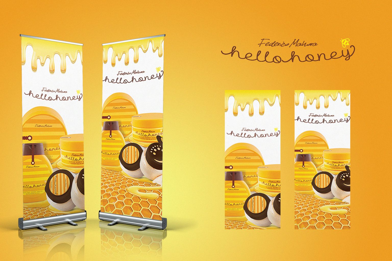 Roll-up banner design 8 — Federico Mahora Makeup